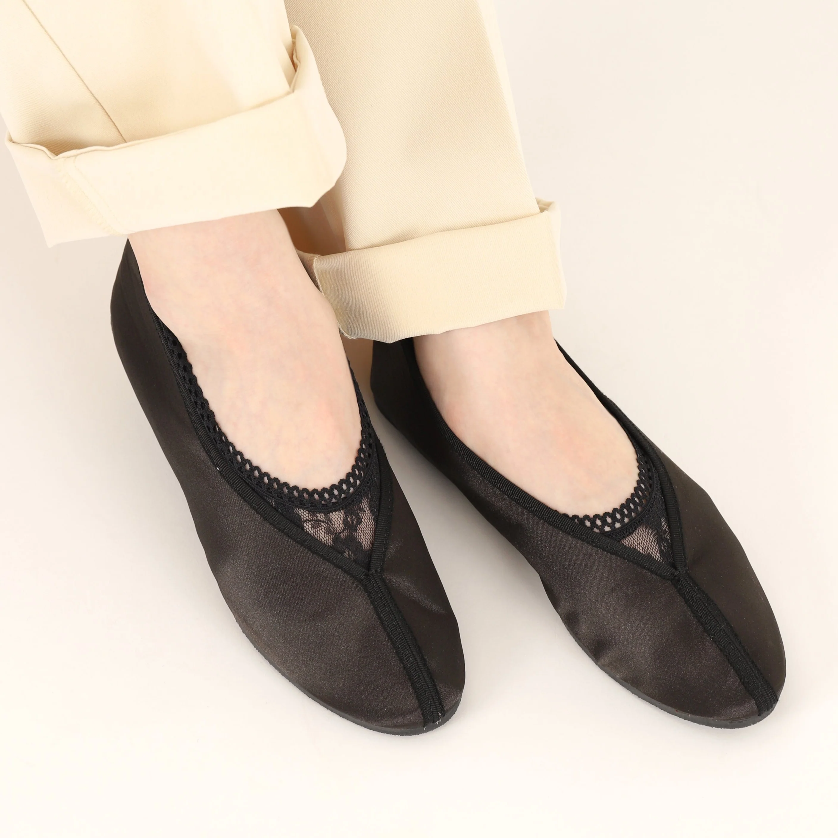 011110000 Stretchy Flower Lace Sockettes S - Image 7