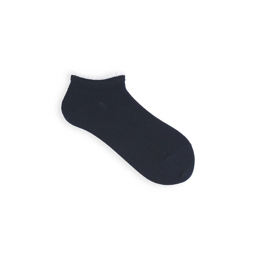 011120134 White Frill Rib Trainer Socks - Image 10