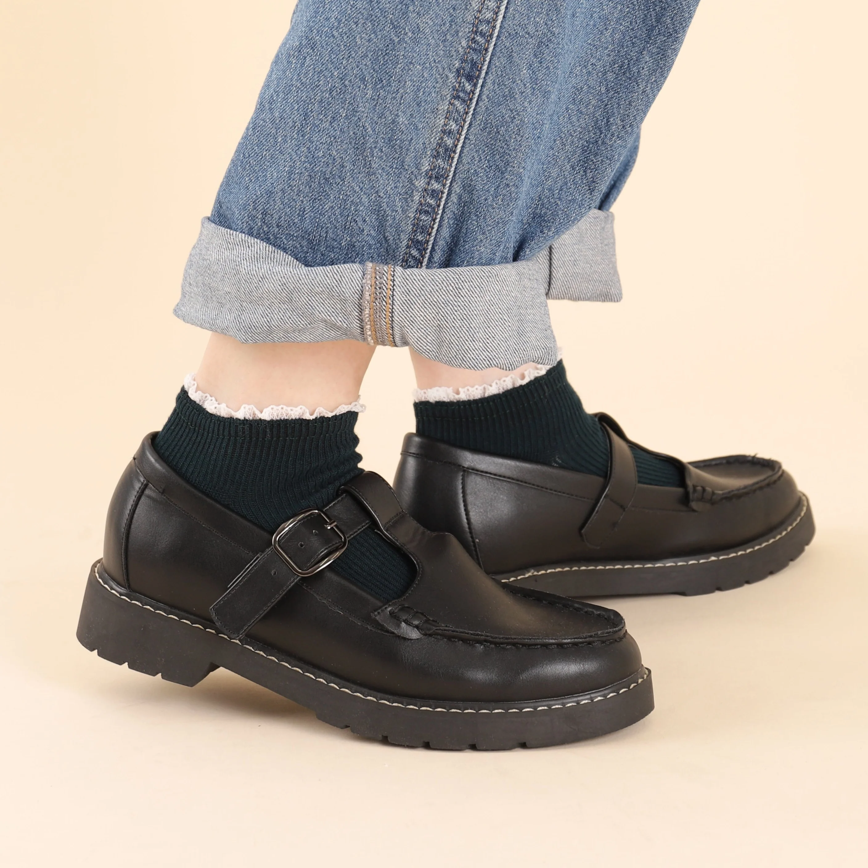 011120134 White Frill Rib Trainer Socks - Image 14