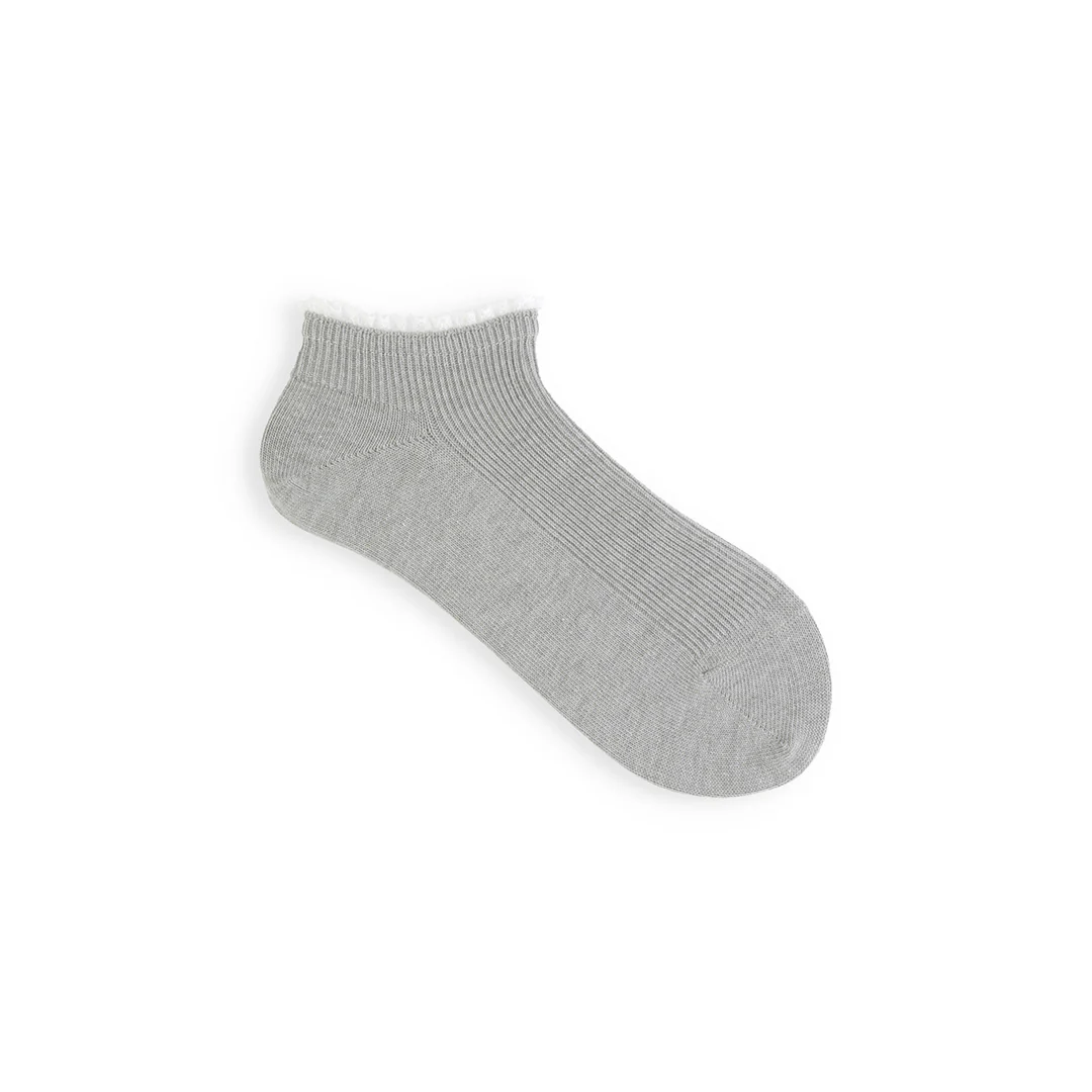 011120134 White Frill Rib Trainer Socks - Image 19