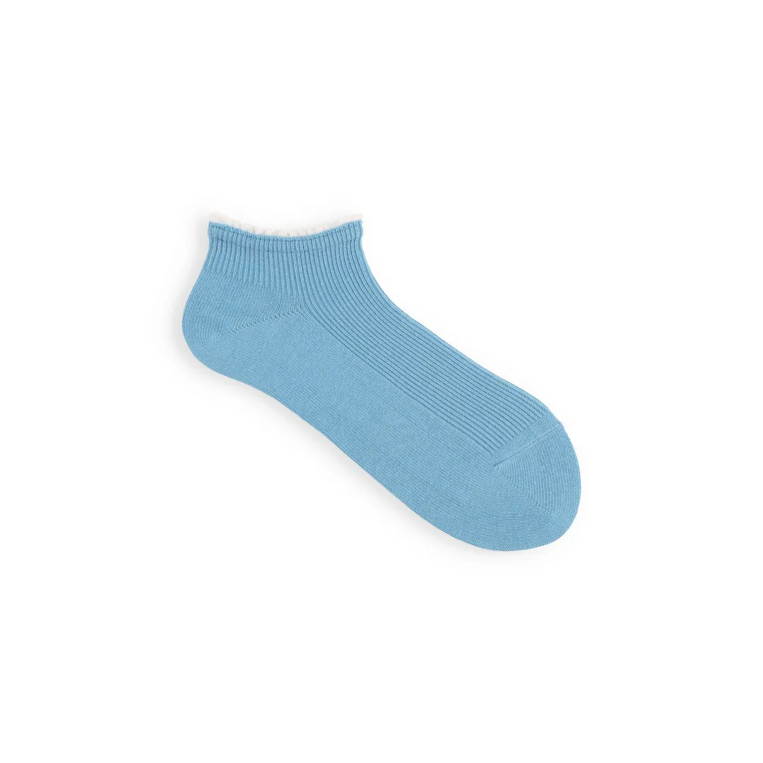 011120134 White Frill Rib Trainer Socks - Image 26