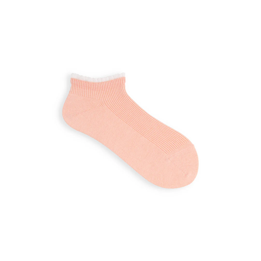 011120134 White Frill Rib Trainer Socks - Image 8