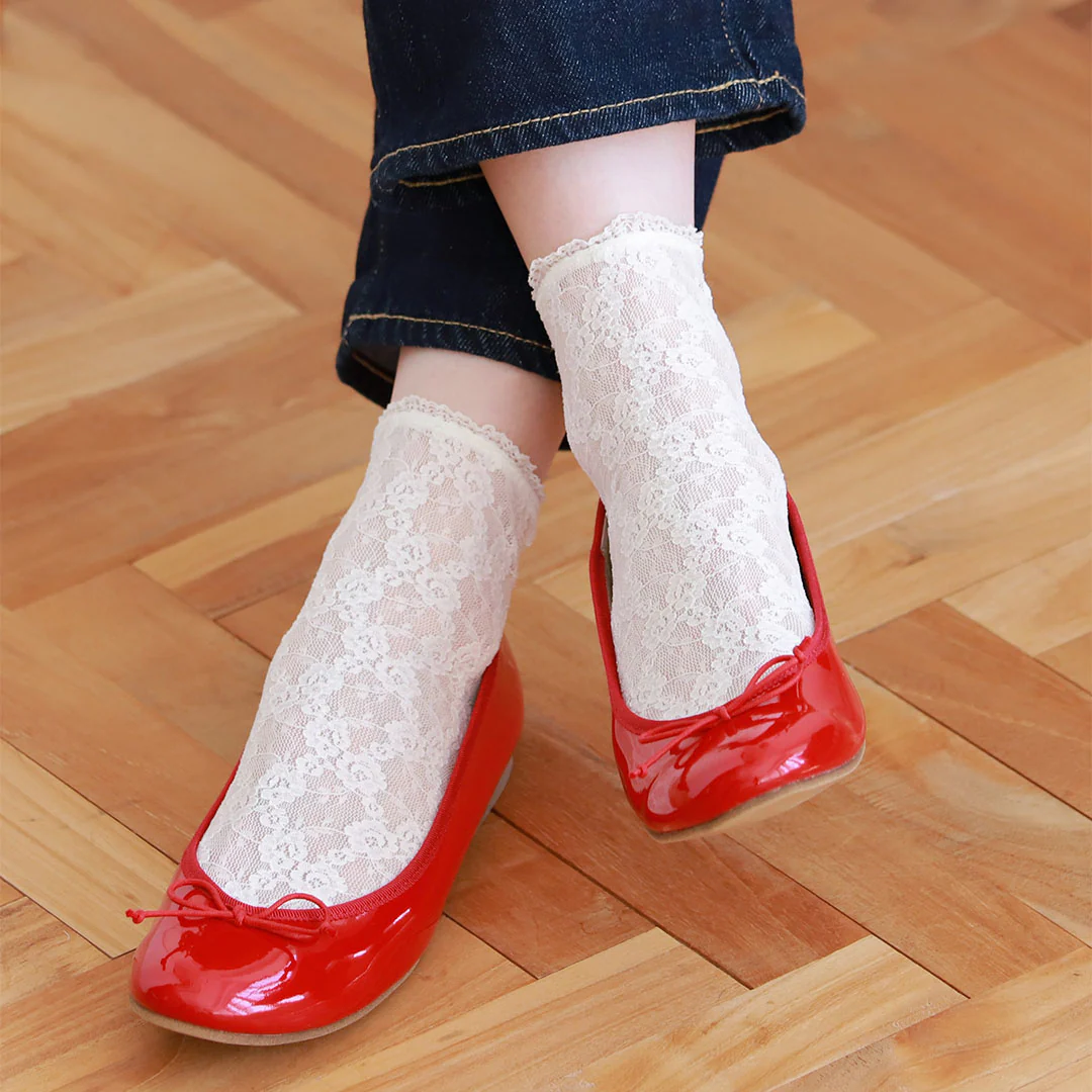 011130971 Rose Buds Lace Anklet Socks - Image 5