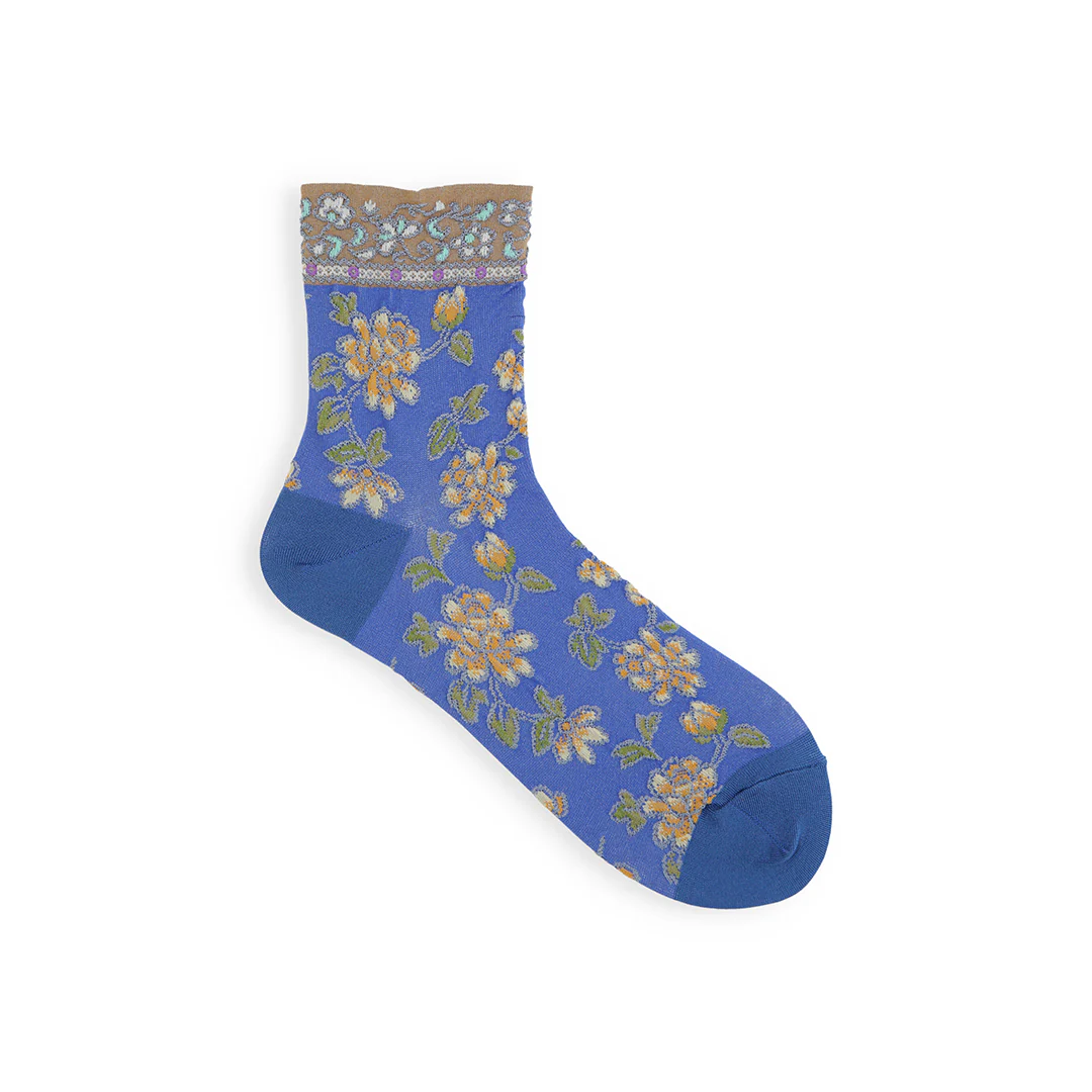011132358 Float Oriental Flower Low Crew Socks - Image 24