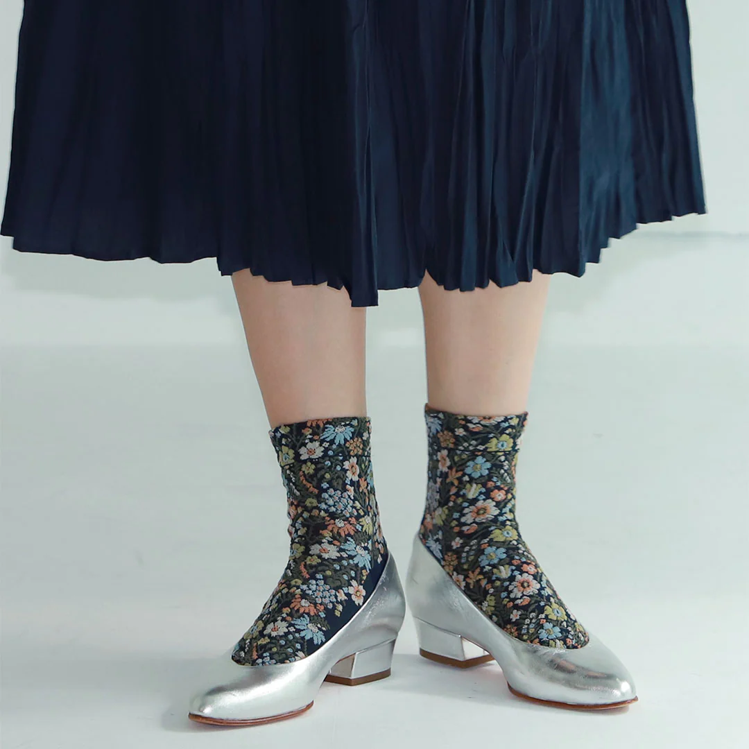 011132420 Float Botanical Low Crew Socks S - Image 3