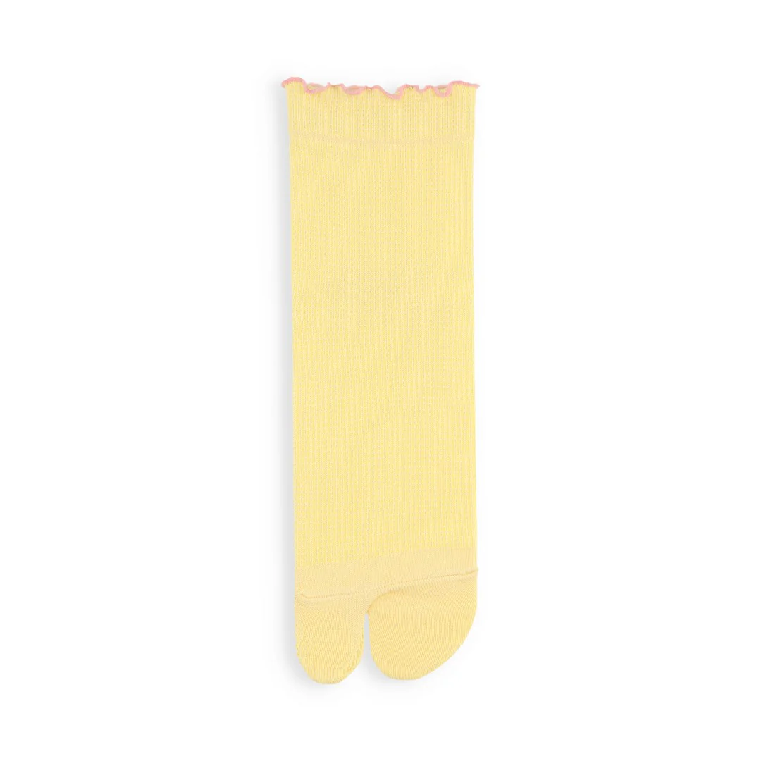 011132606 Waffle Merrow Top Tabi Low Crew Socks - Image 17