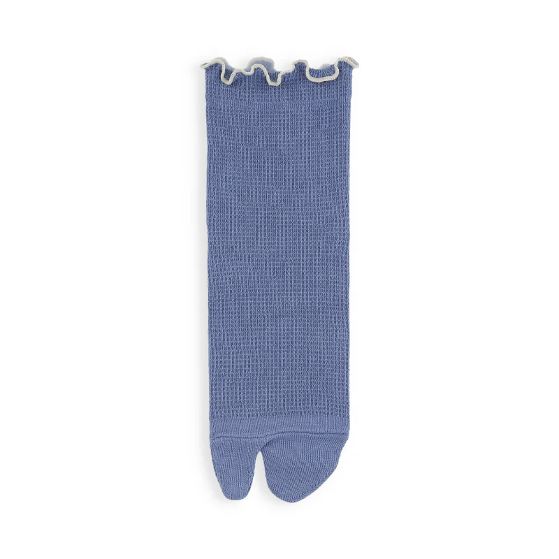 011132606 Waffle Merrow Top Tabi Low Crew Socks - Image 18