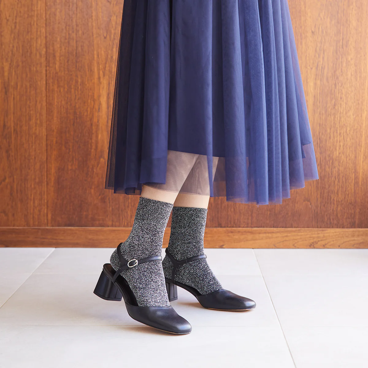 011132682 Sparkly Ankle Socks S - Image 11