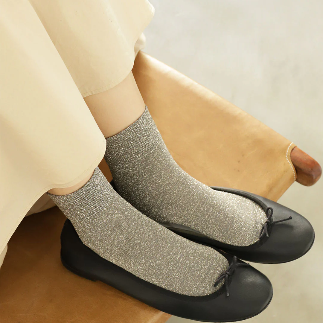 011132682 Sparkly Ankle Socks S - Image 9