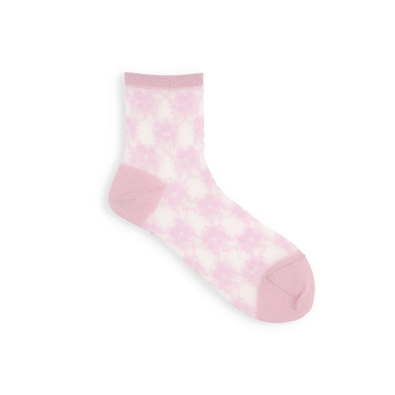 011132969 Fantasy Floral Sheer Ankle Socks - Image 11