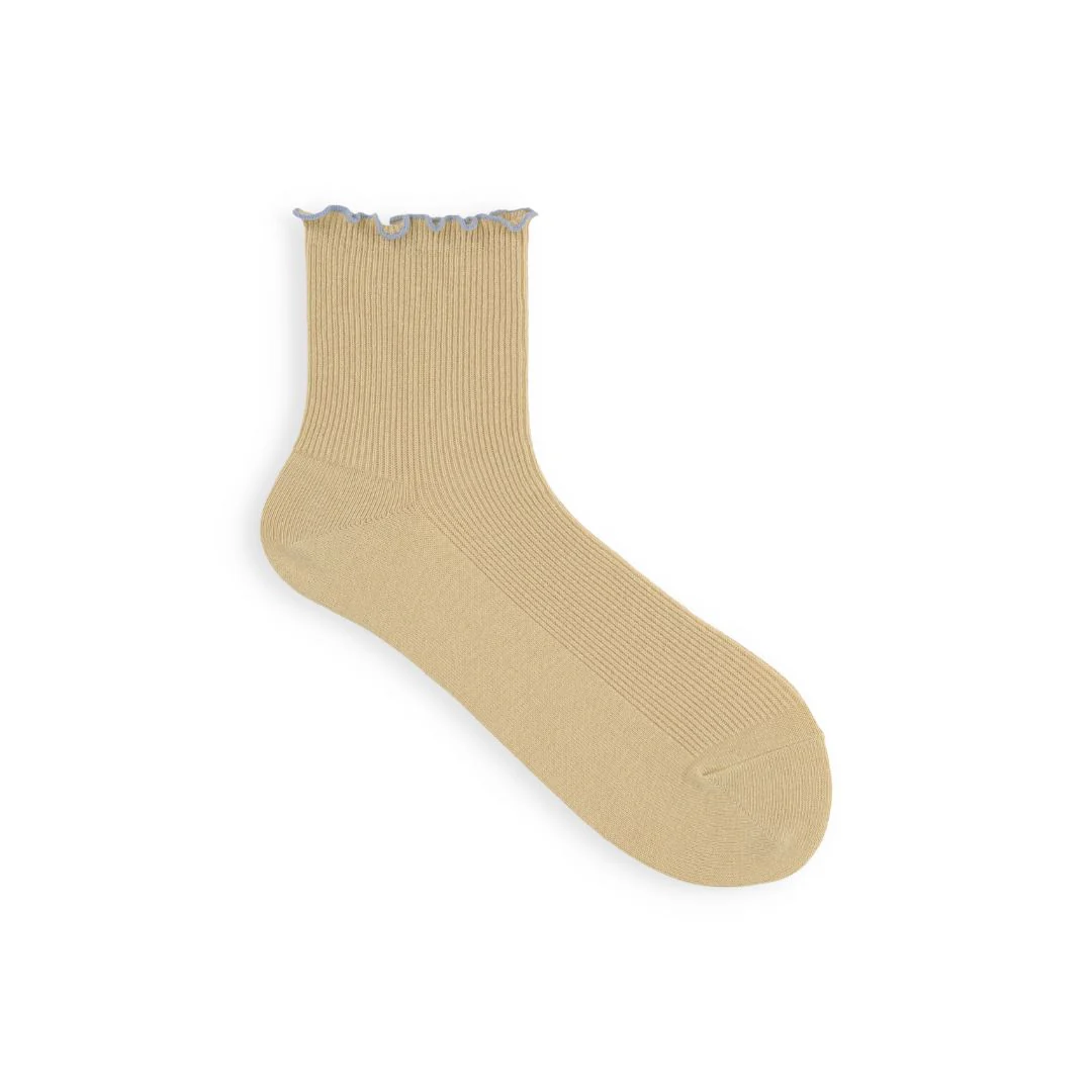 011132970 Top Merrow Fine Ribbed Low Crew Socks S - Image 11