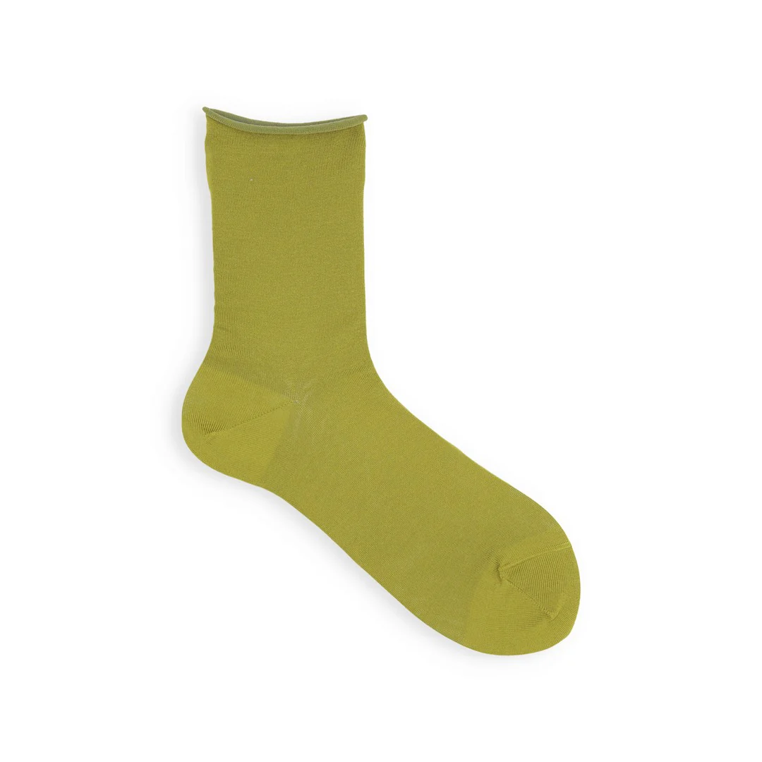 021131755 Fine Roll Top Low Crew Socks - Image 20