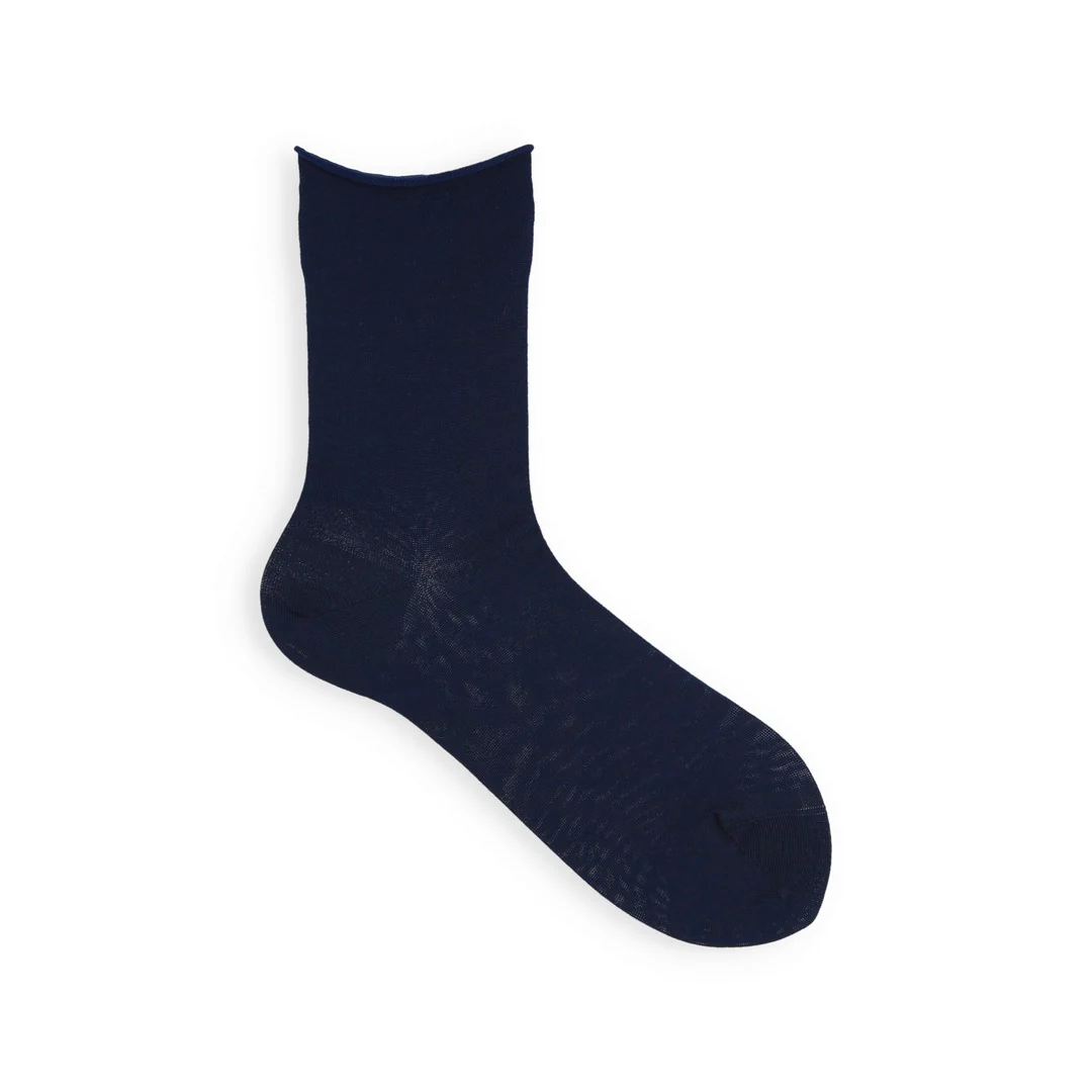 021131755 Fine Roll Top Low Crew Socks - Image 21