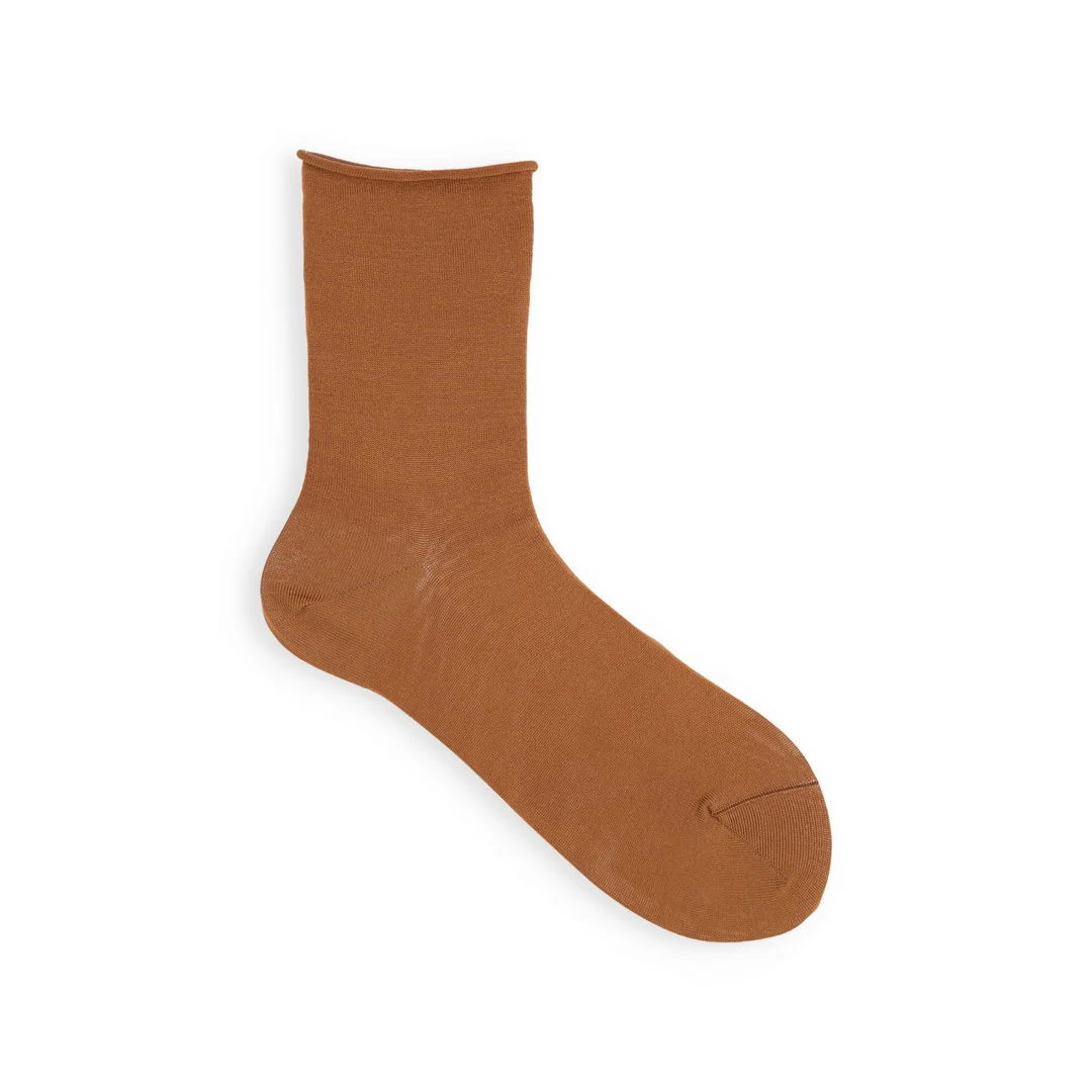 021131755 Fine Roll Top Low Crew Socks - Image 40