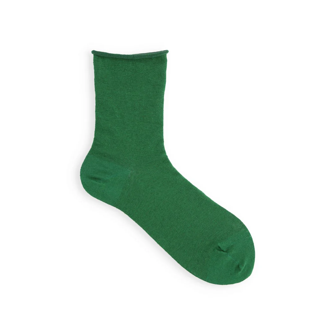 021131817 Fine Cotton/Linen Roll Top Socks - Image 15