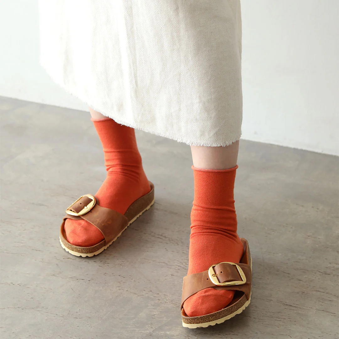 021131817 Fine Cotton/Linen Roll Top Socks - Image 16