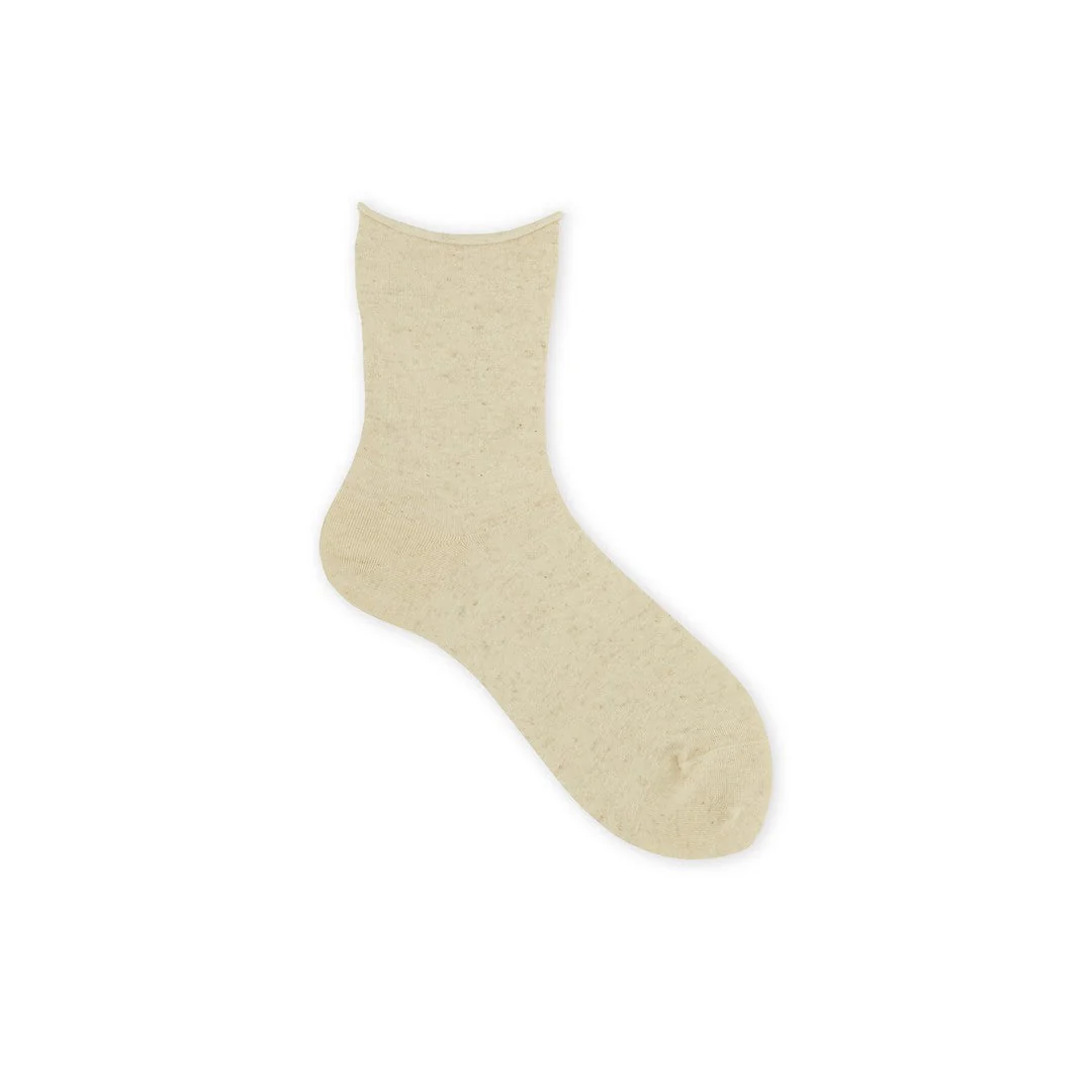 021131817 Fine Cotton/Linen Roll Top Socks - Image 19