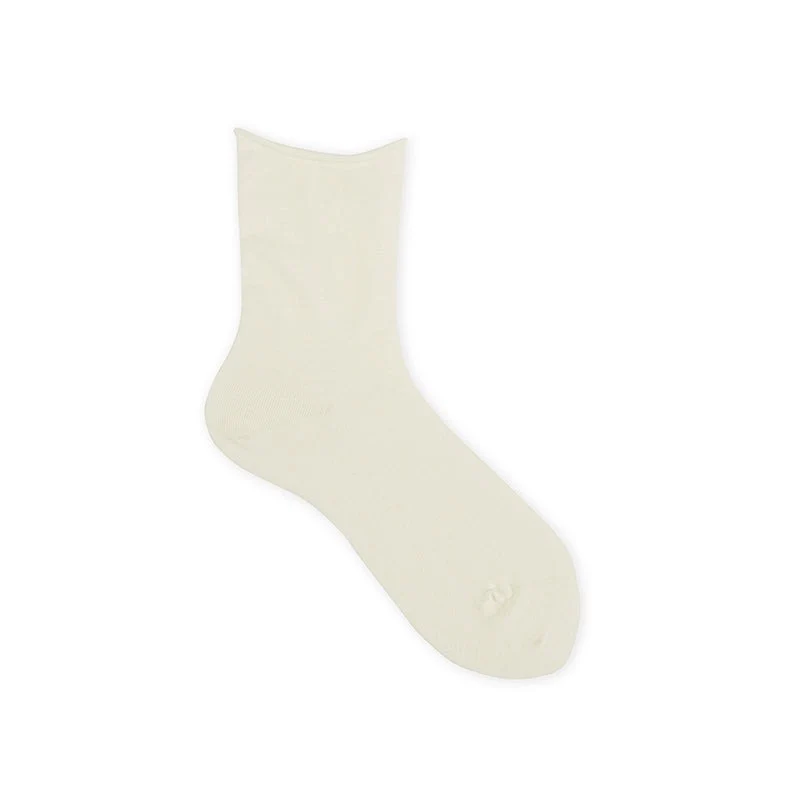 021131817 Fine Cotton/Linen Roll Top Socks - Image 8