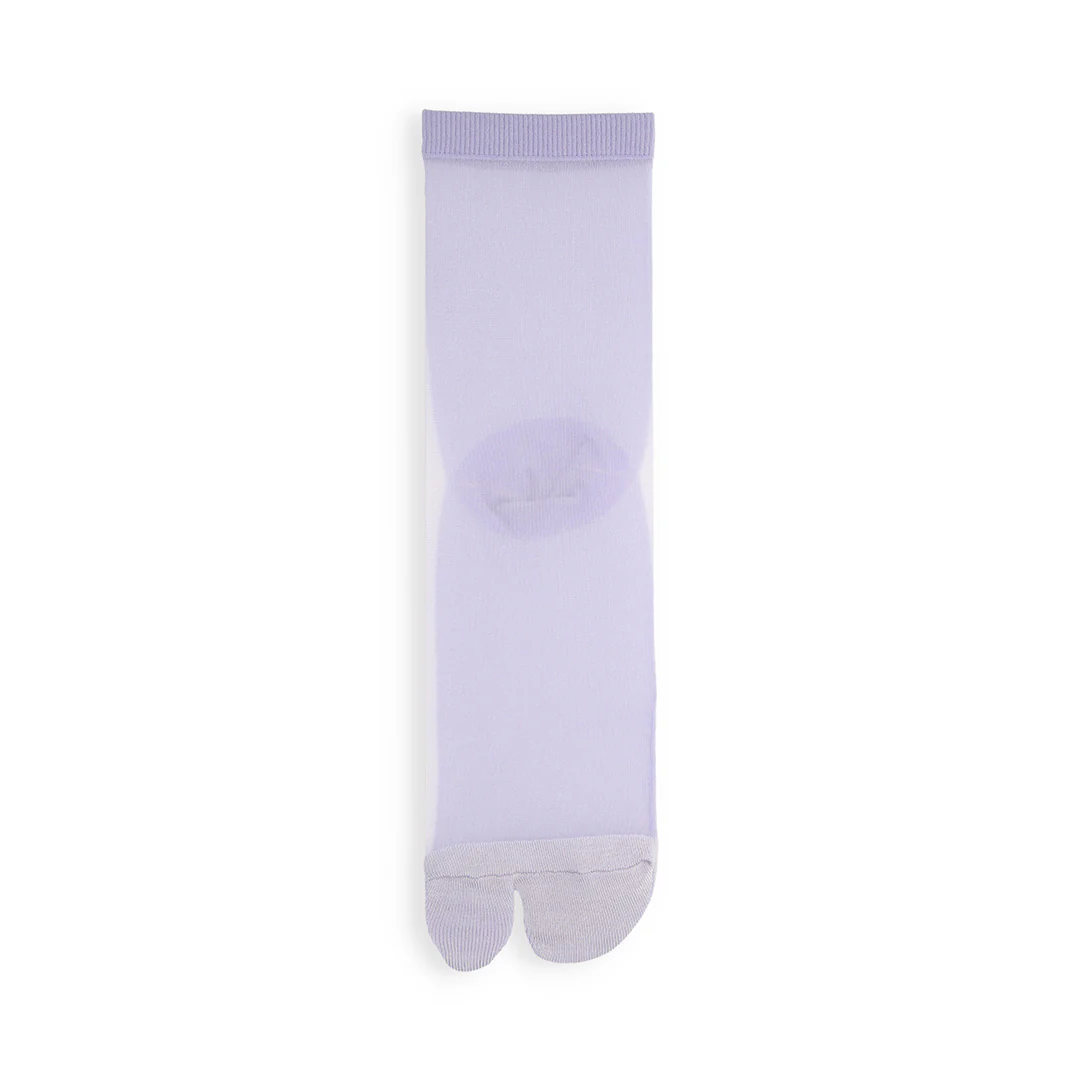 021131881 Sheer Bicolor Tabi Low Crew Socks S - Image 16