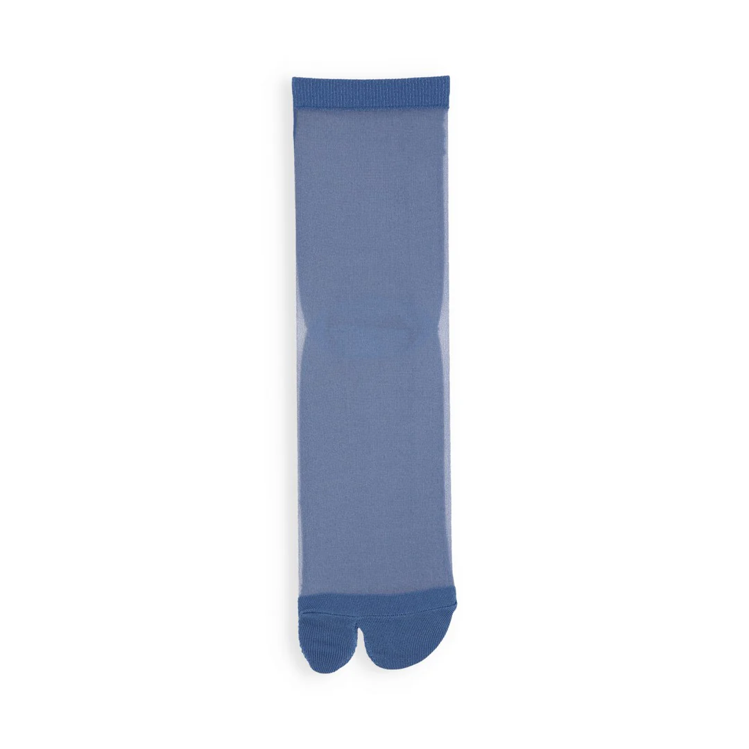 021131881 Sheer Bicolor Tabi Low Crew Socks S - Image 22