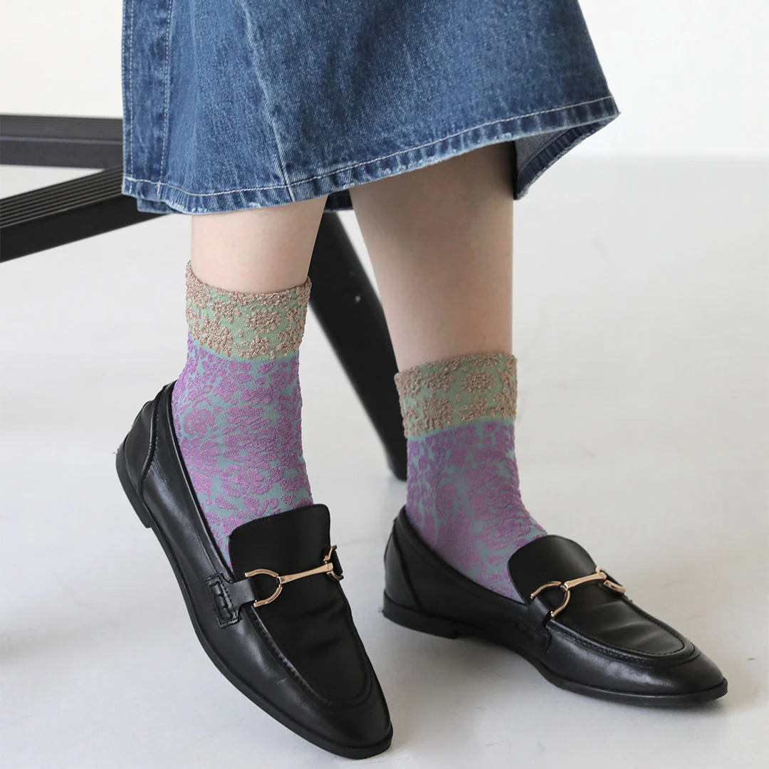 021132199 Two-Tone Float Low Crew Socks - Image 44