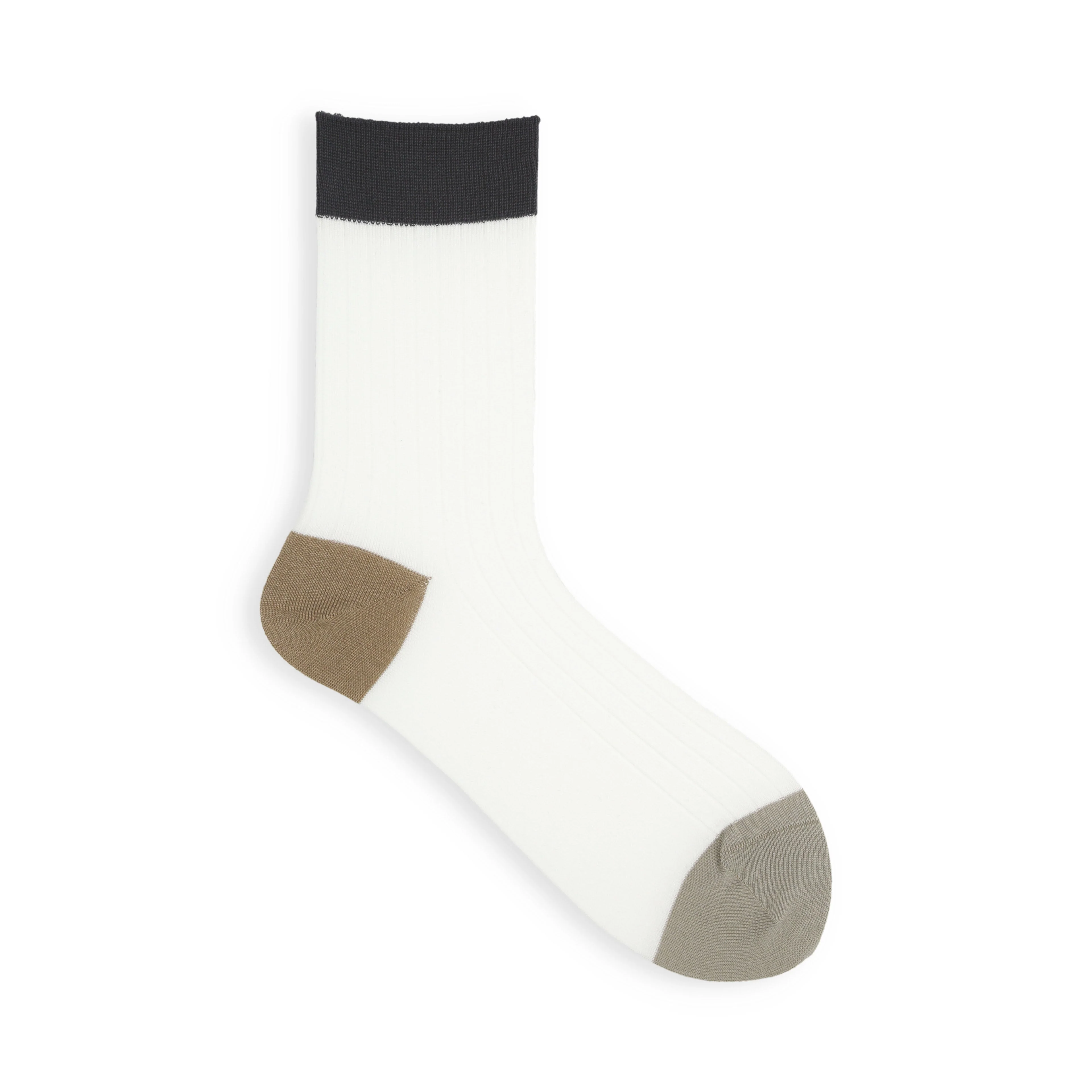 021132276 Coloured Top 8x2 Ribbed Low Crew Socks - Image 28