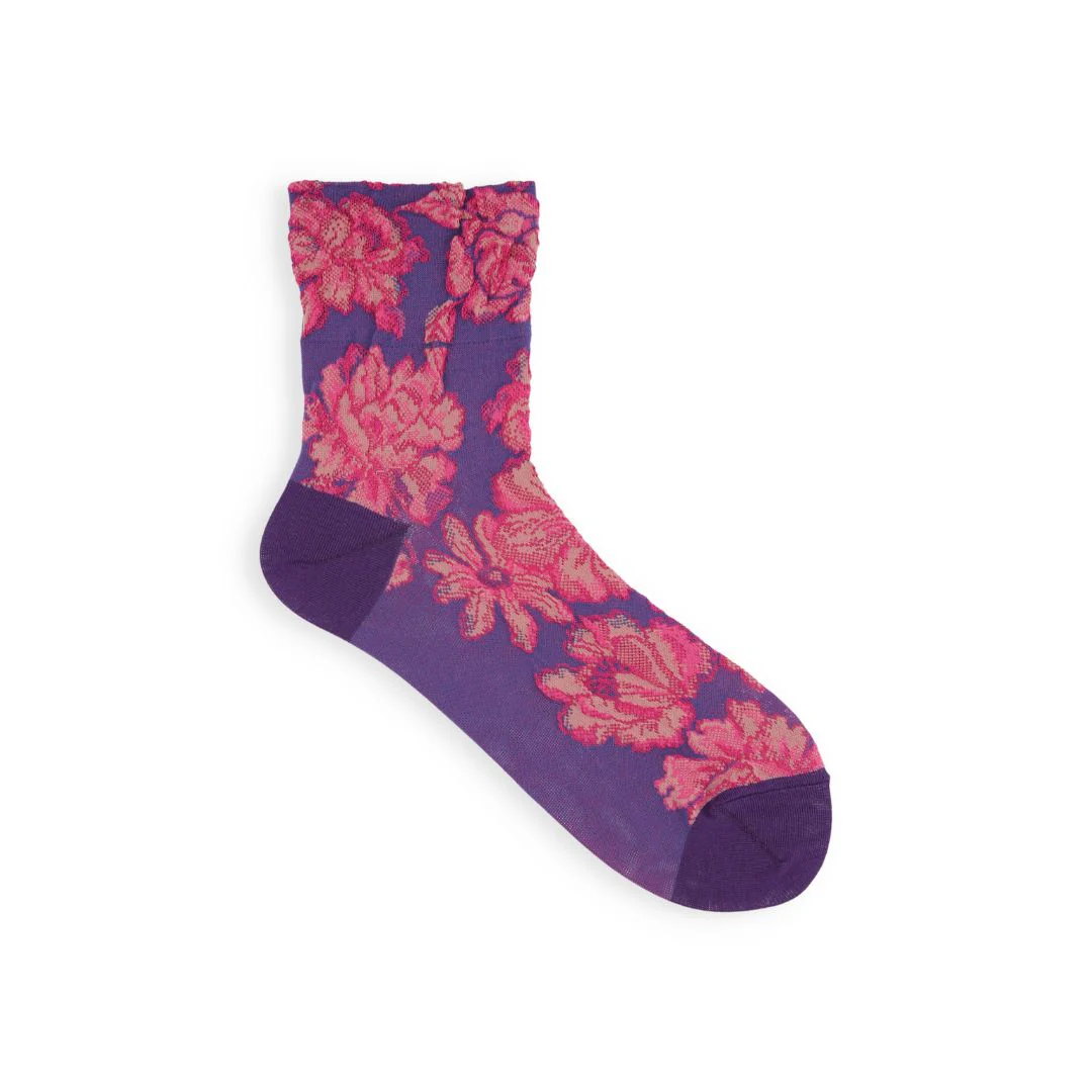 021132287 Float Flowers Low Crew Socks - Image 10