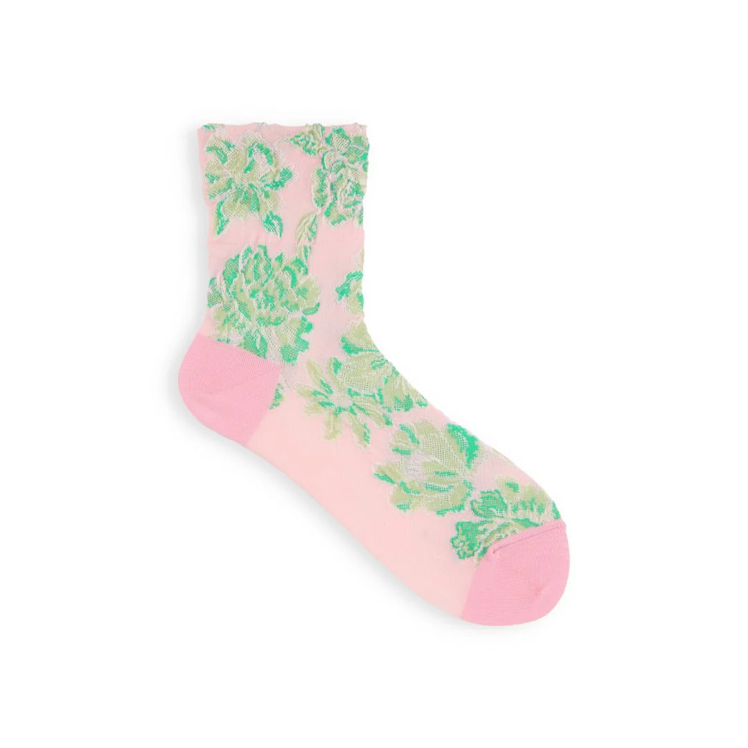021132287 Float Flowers Low Crew Socks - Image 8