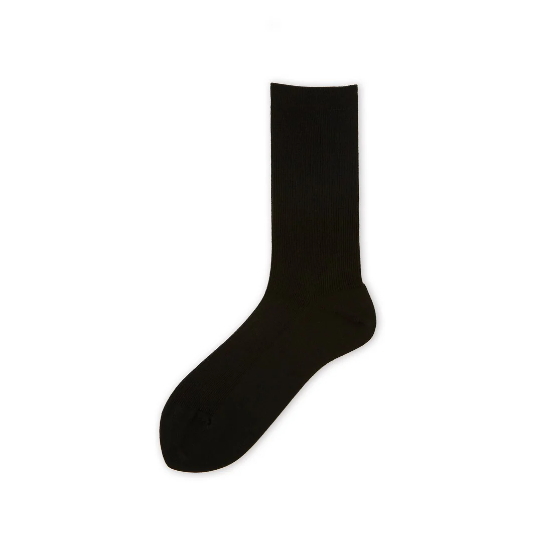 021140512 Luxe Merino Wool 1x1 Ribbed Crew Socks S - Image 25