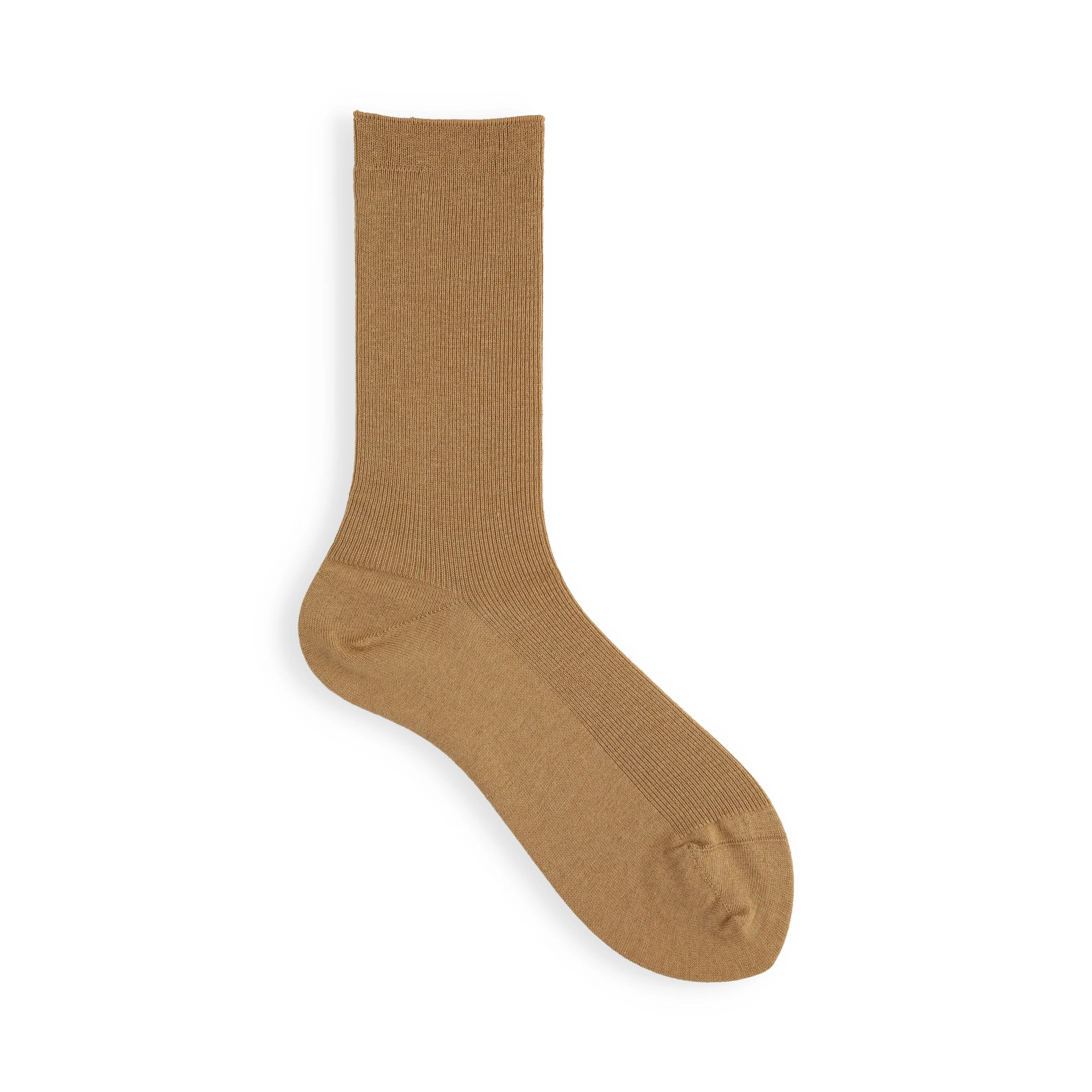 021140512 Luxe Merino Wool 1x1 Ribbed Crew Socks S - Image 4