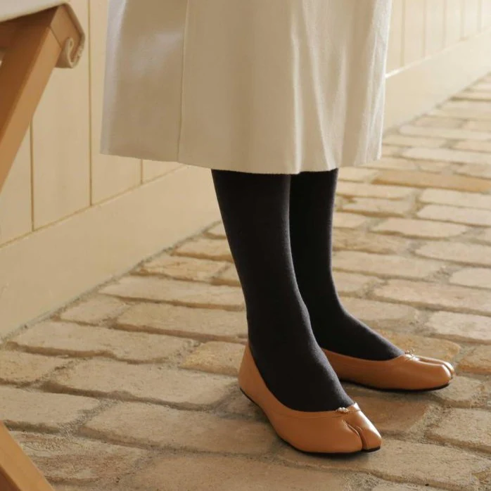 021900296 Plain Tabi Tights 210D M - Image 4