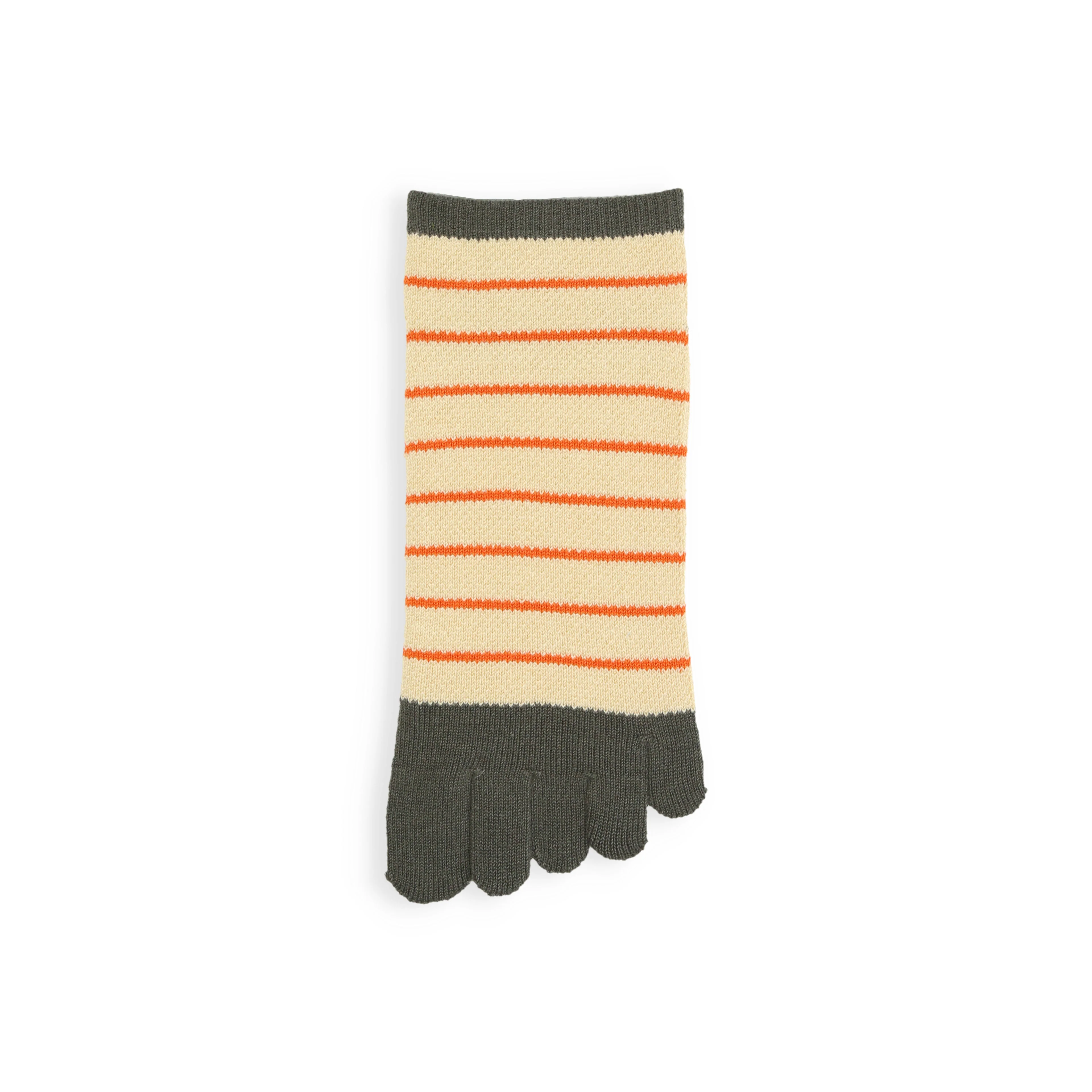 062120346 Mesh Fine Stripe Trainer Toe Socks M - Image 8