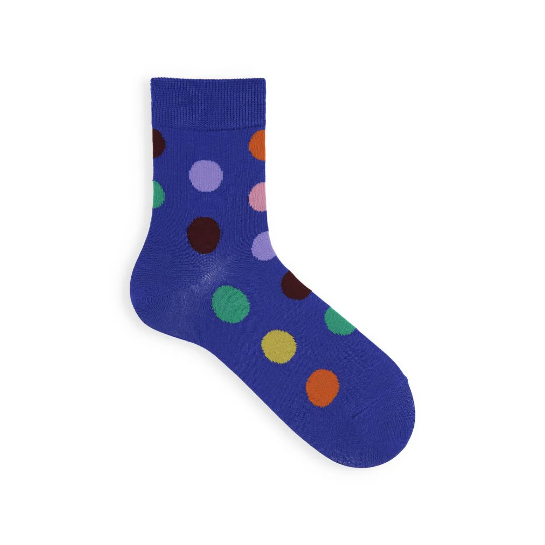 062130190 Colourful Coin Dots Short Socks - Image 6