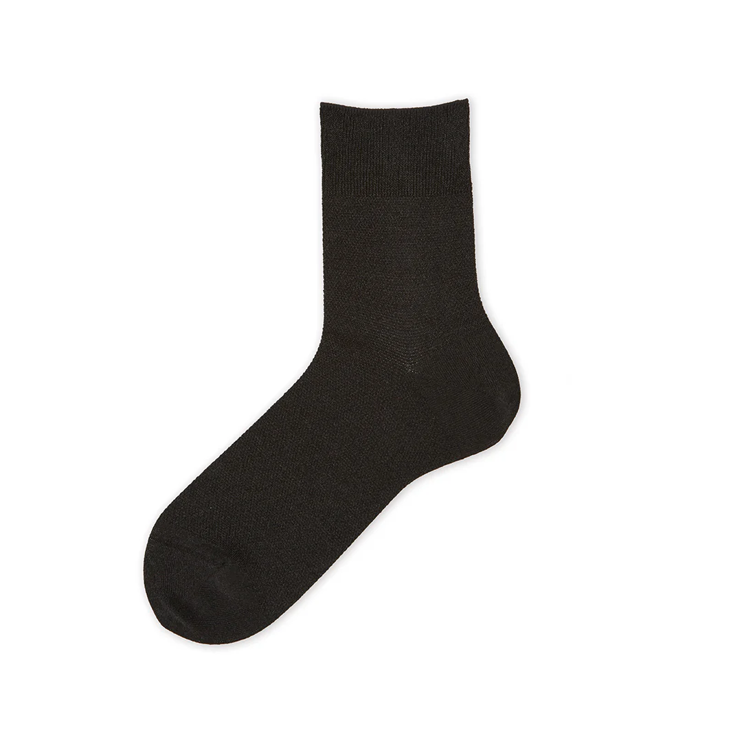 062130939 Washi Plain Crepe Short Socks M - Image 3