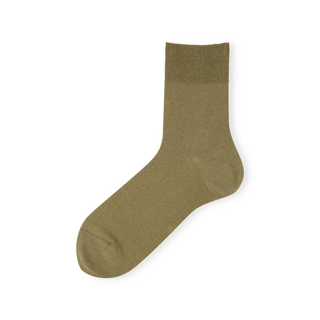 062130939 Washi Plain Crepe Short Socks M - Image 5