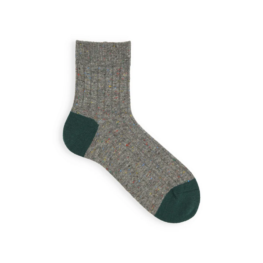 062131171 Wool Nep Bicolore Short Socks M - Image 7