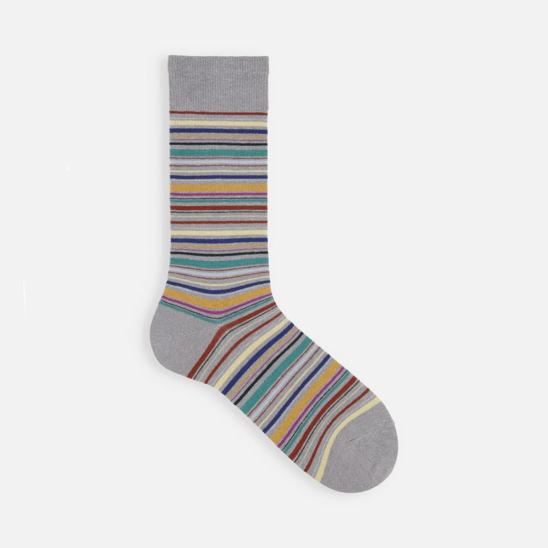 062142030 Multi-Stripe Crew Socks L - Image 4