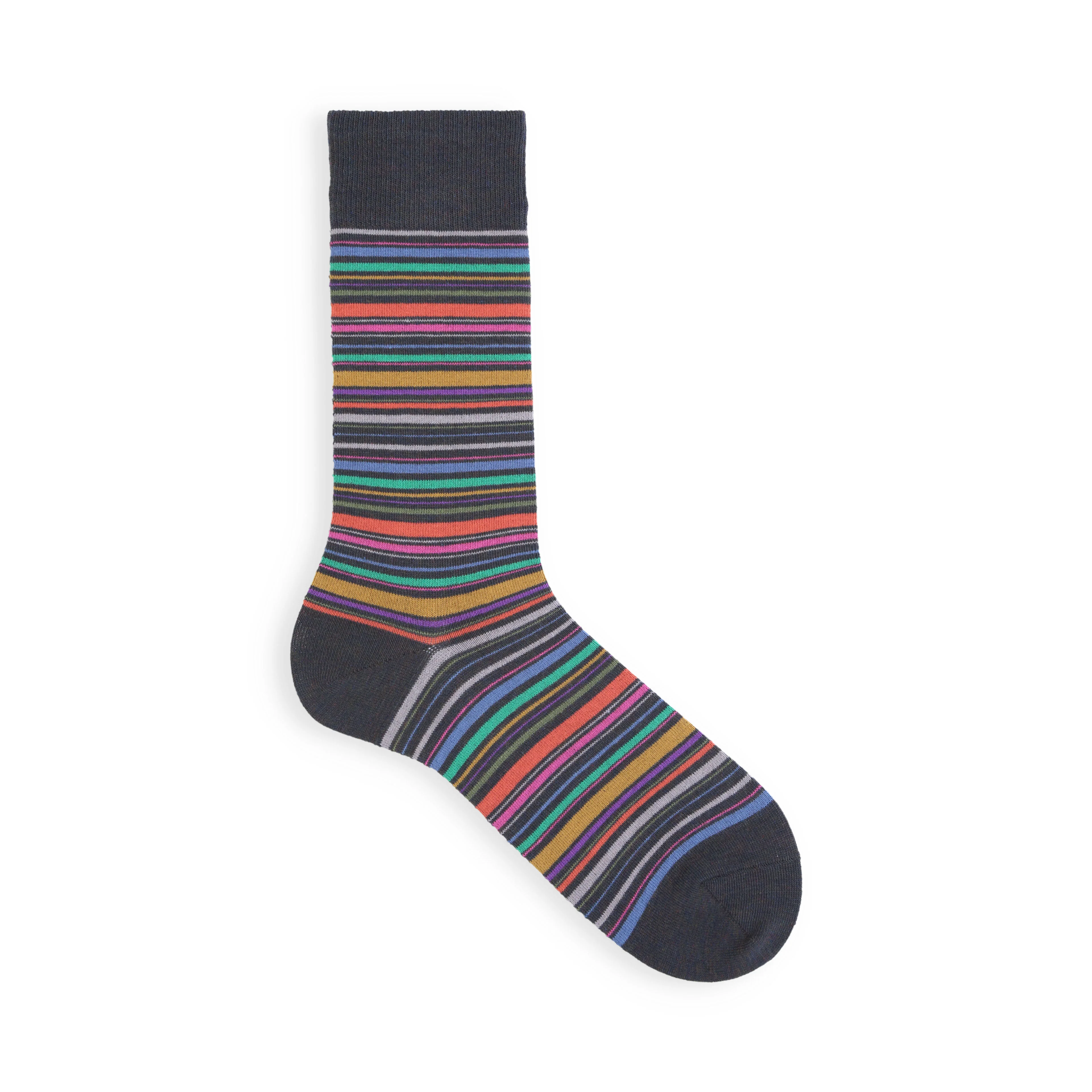 062142031 Multi-Stripe Crew Socks M - Image 15