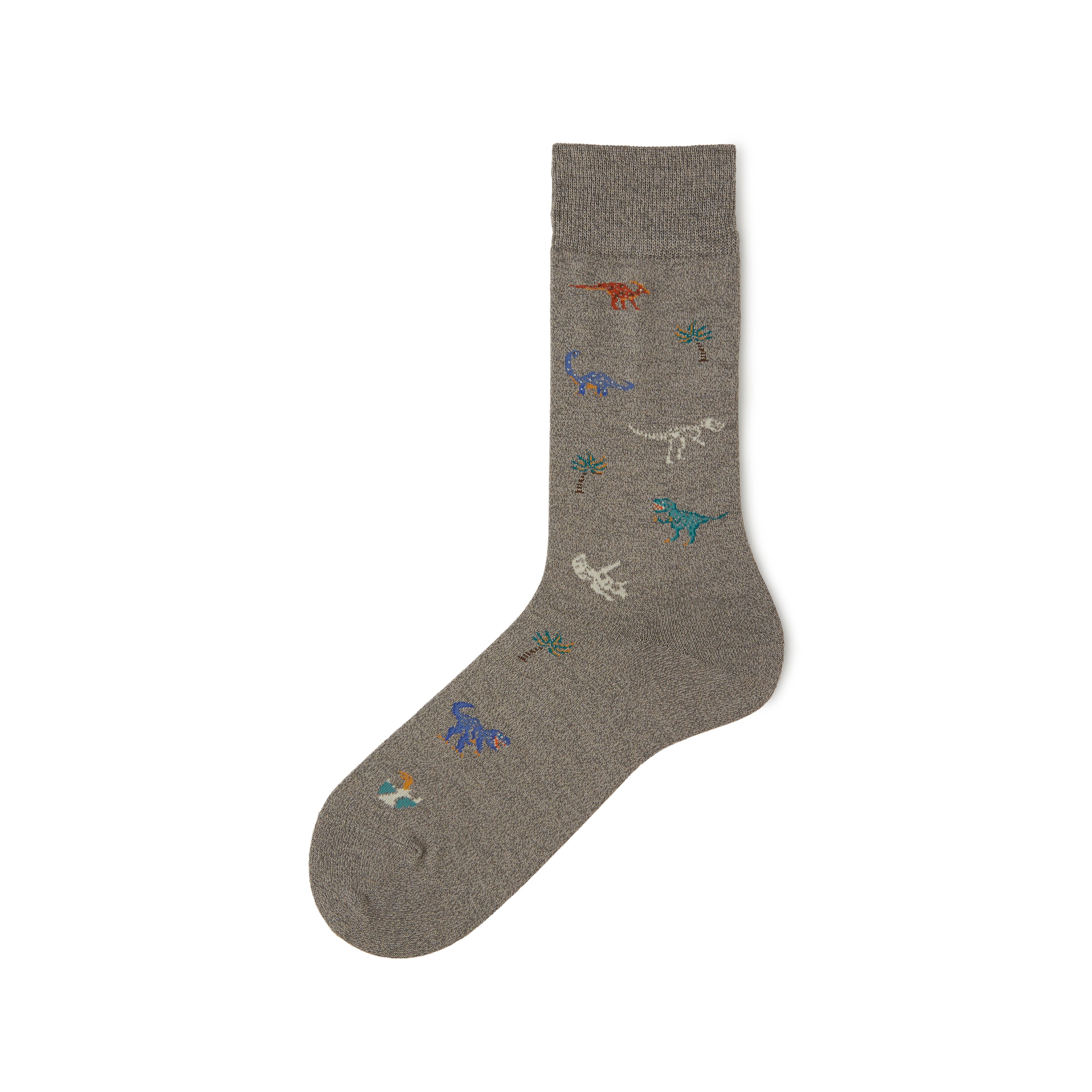 062142084 Dinosaur Pattern Crew Socks M - Image 3