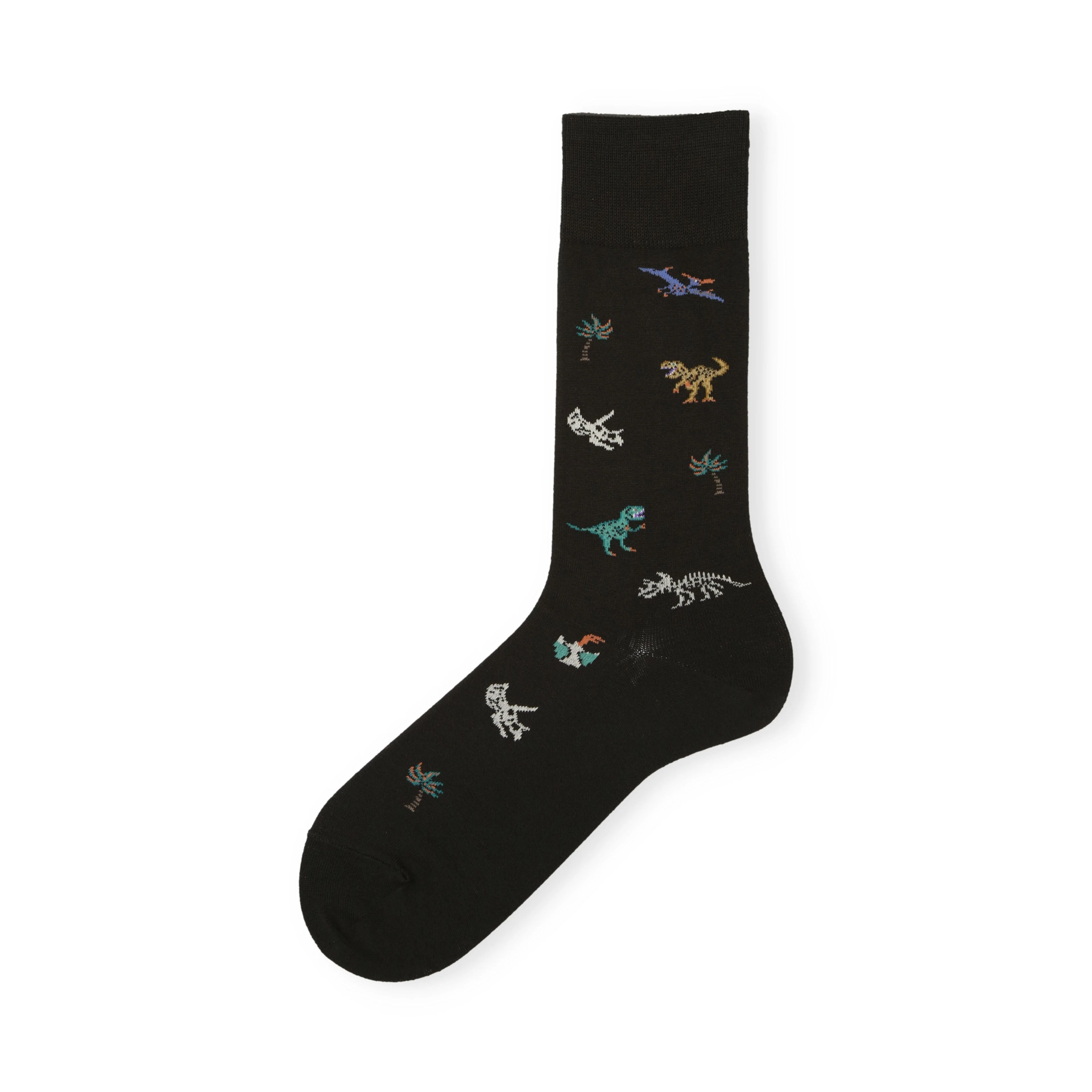 062142085 Dinosaur Pattern Crew Socks L - Image 6