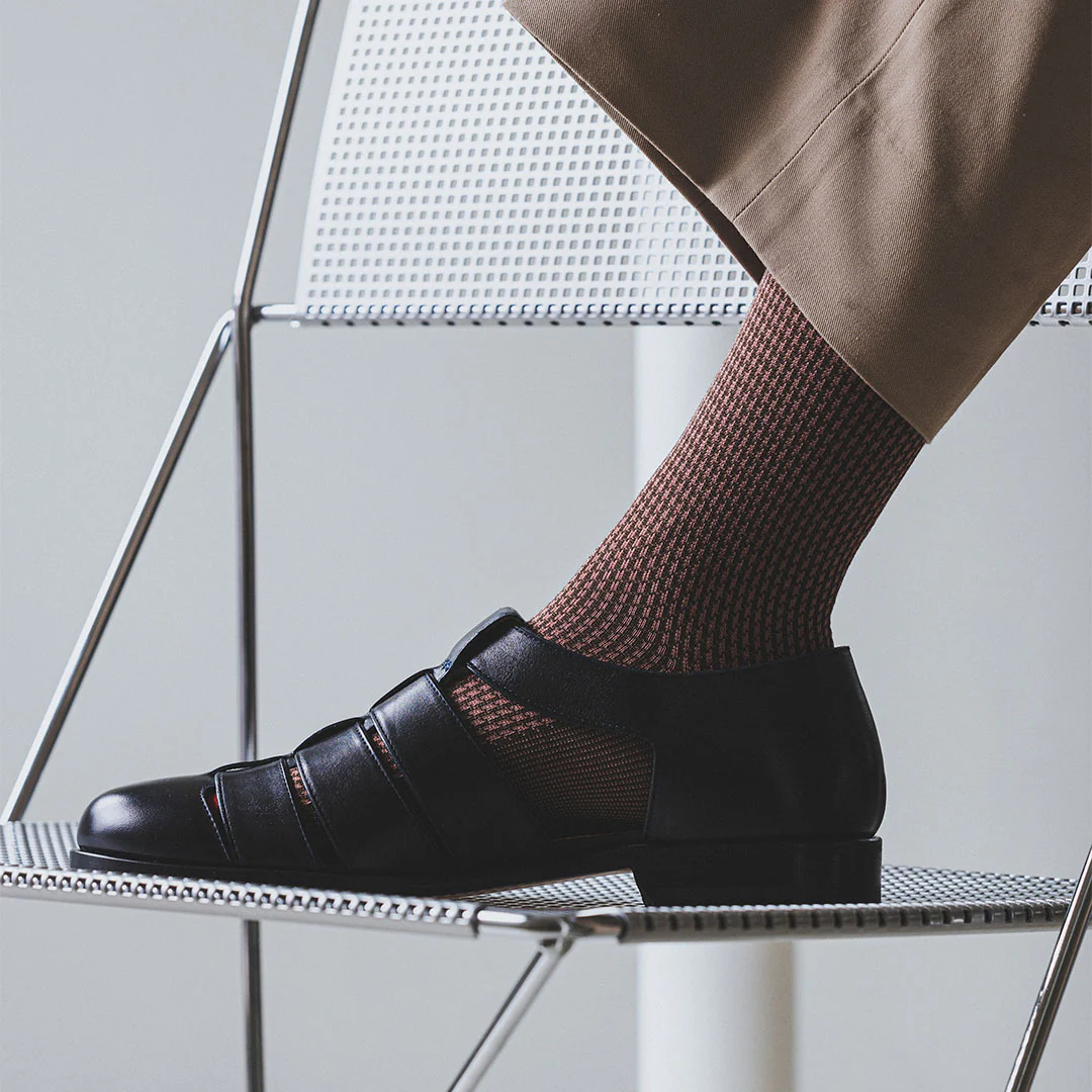 062142088 JQ Houndstooth Crew Socks M - Image 5