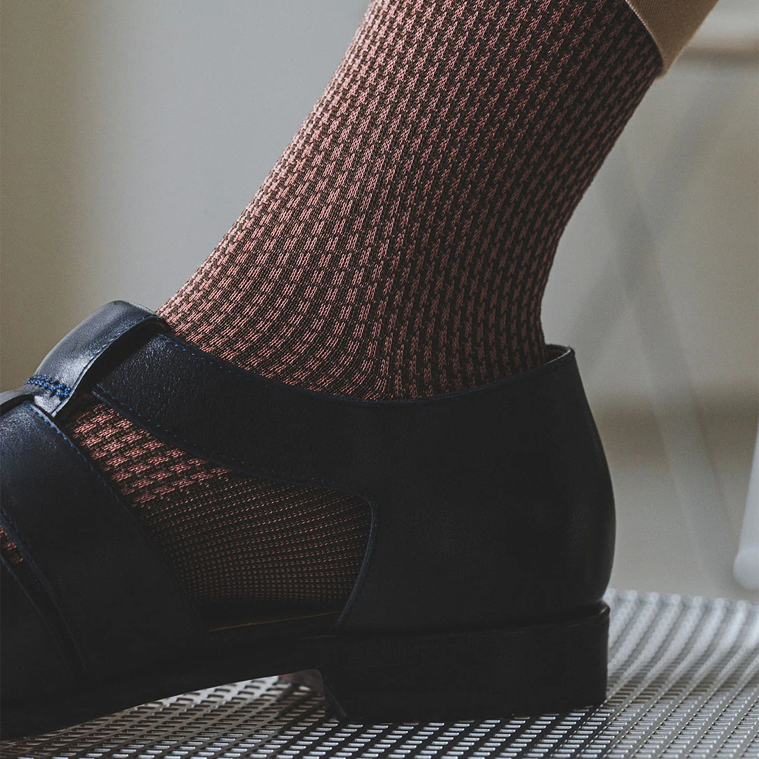 062142089 JQ Houndstooth Crew Socks L - Image 5