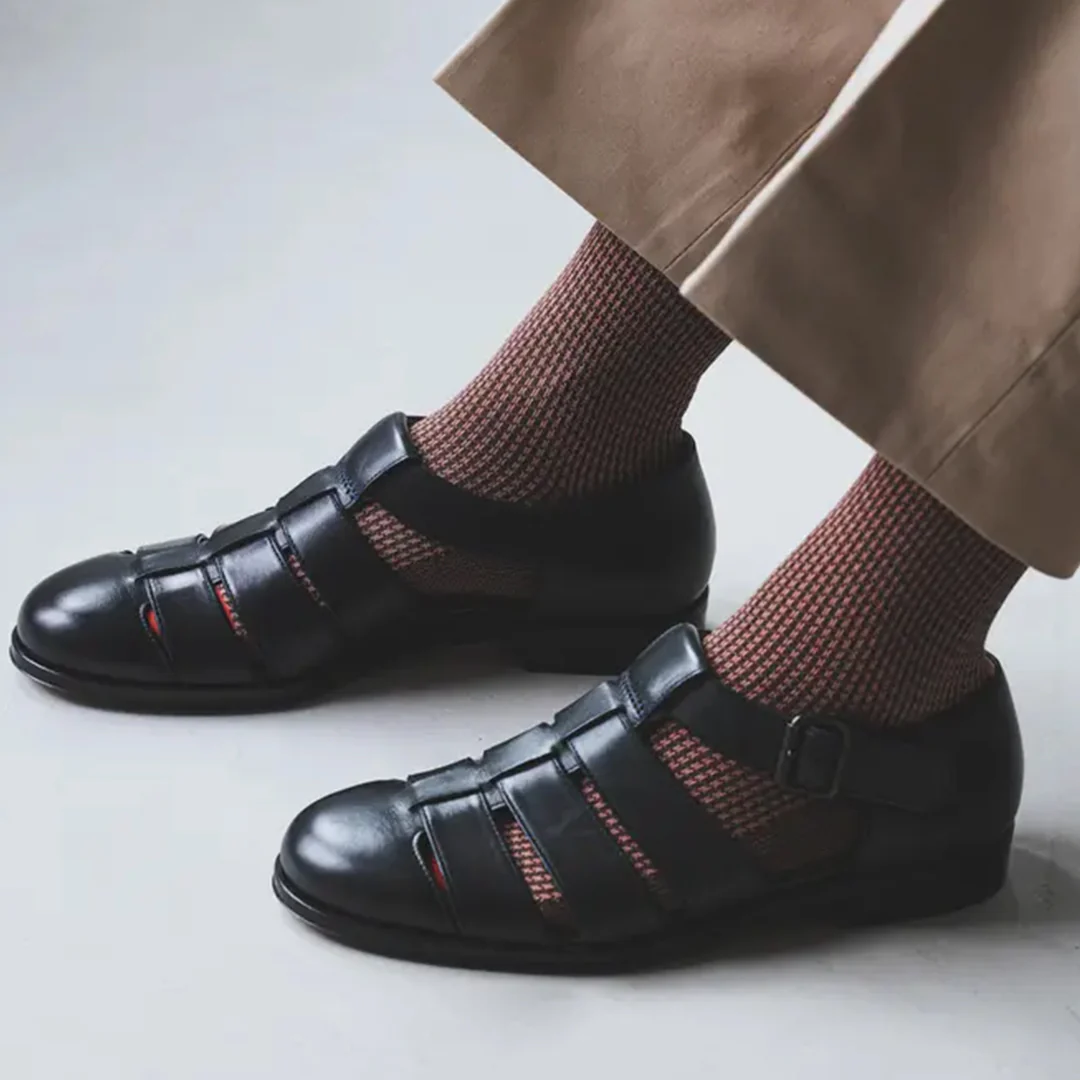 062142089 JQ Houndstooth Crew Socks L - Image 6