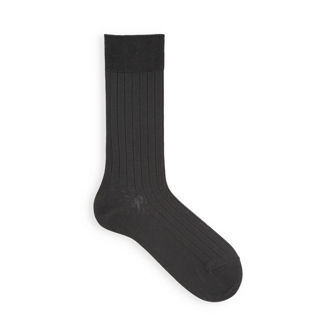 062142278 9x2 Ribbed Mid Calf Socks RS L - Image 3