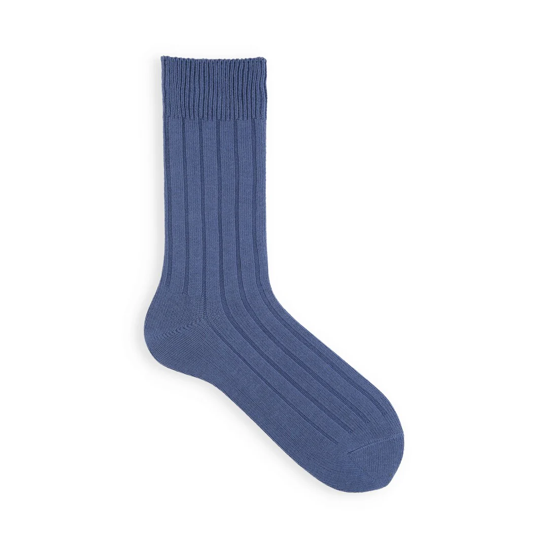 062142375 Wide Ribbed Mid-Calf Socks M - Image 6