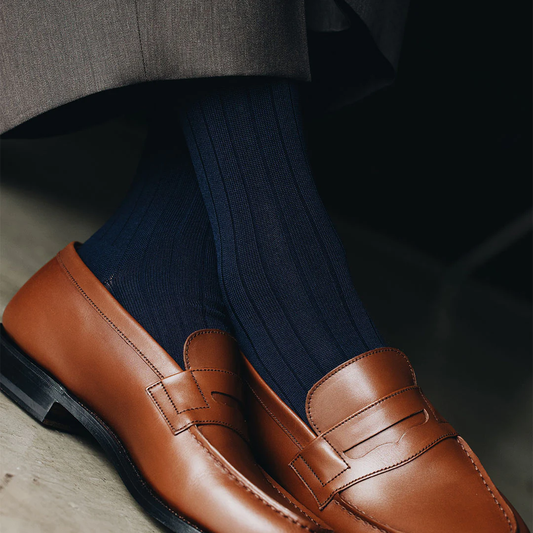 062147500 9x2 Ribbed Mid Calf Socks M - Image 4