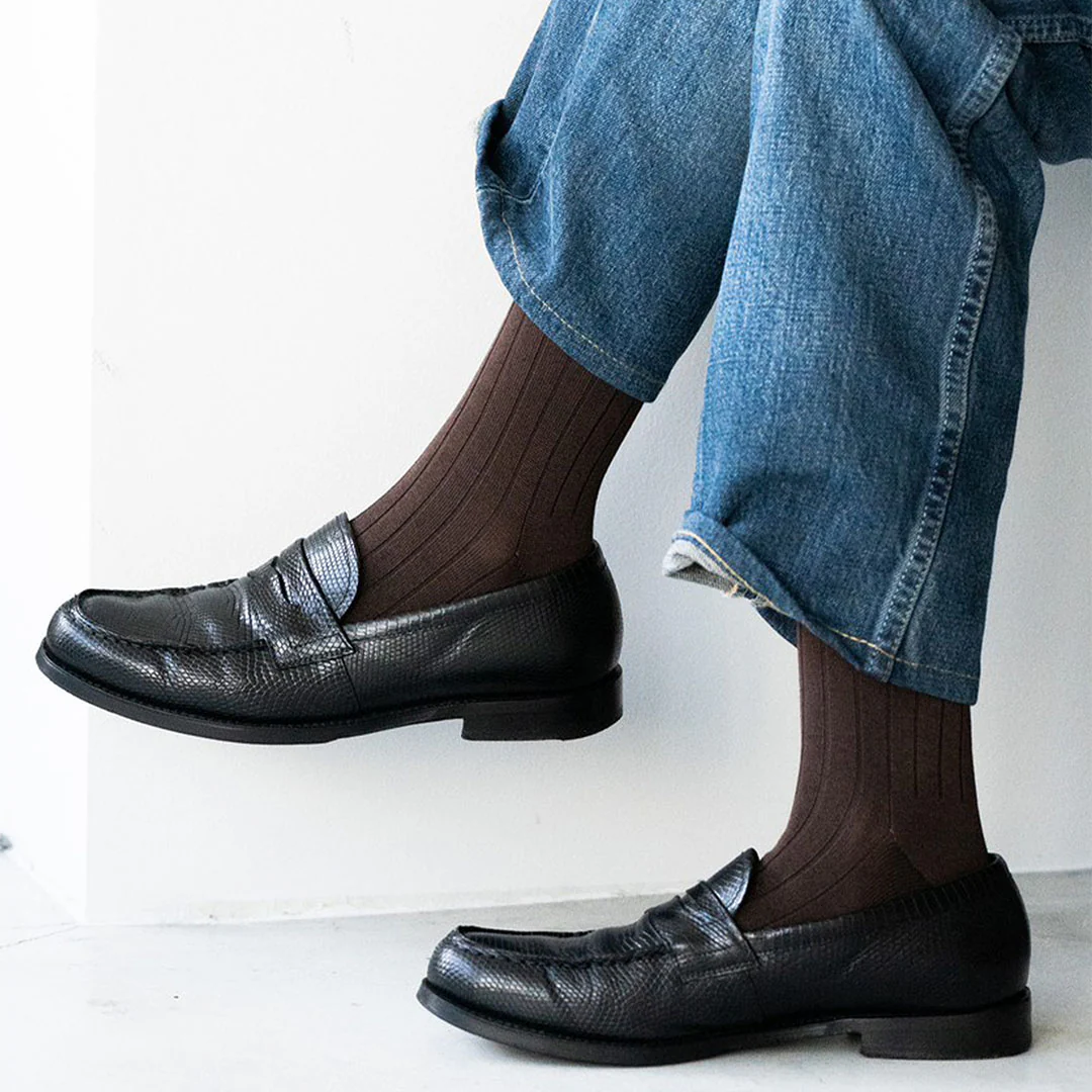 062147501 9x2 Ribbed Mid Calf Socks L - Image 4