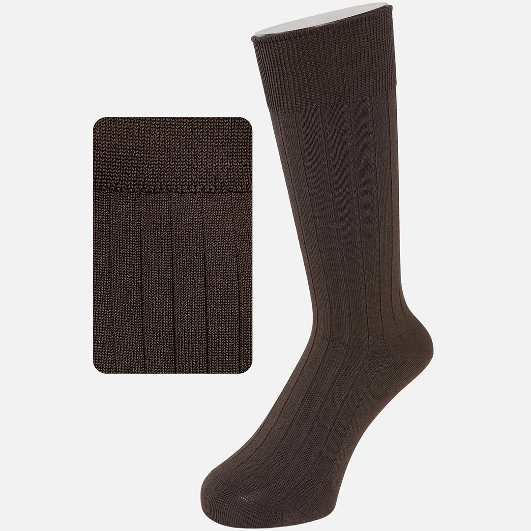 062147501 9x2 Ribbed Mid Calf Socks L - Image 5