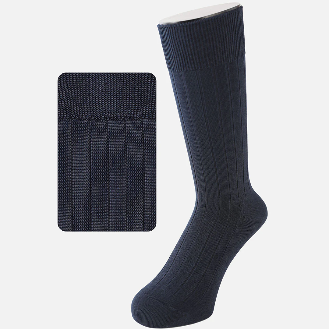 062147501 9x2 Ribbed Mid Calf Socks L - Image 7