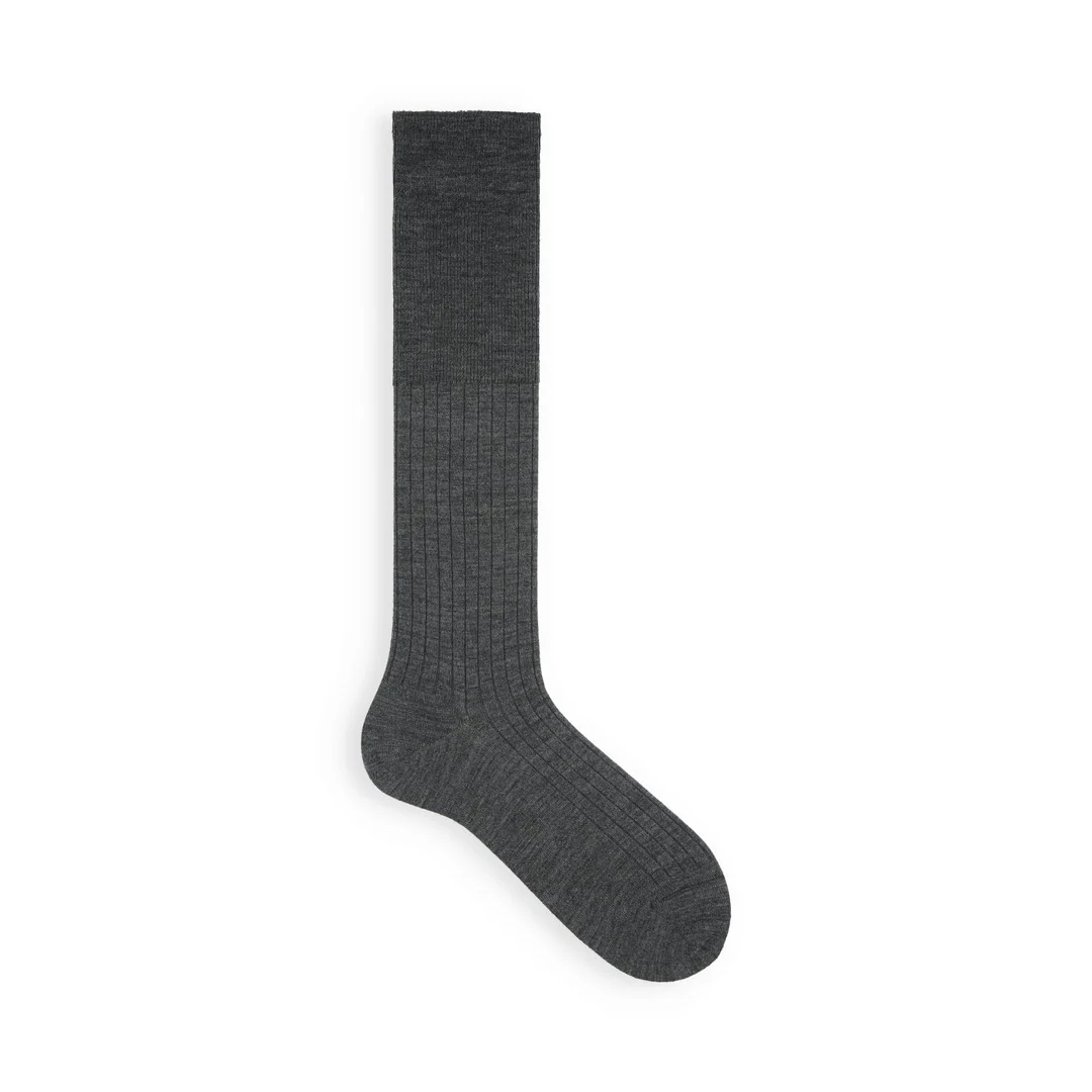062170371 Merino Wool Ribbed High Socks M - Image 3